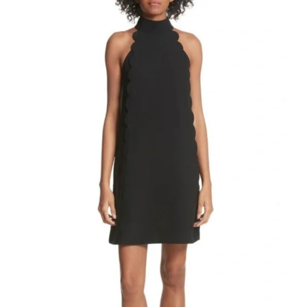 Ted Baker London Torrii Halter Neck Scallop Tunic Dress